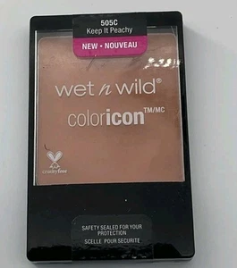 Wet n Wild ColorIcon 505C * KEEP IT PEACHY * Matte Peach Pressed Powder Blush BN - Picture 1 of 4