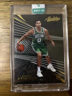 2017-18 Panini Absolute Memorabilia Jayson Tatum Rookie Silver- Encased RC - Image 1 of 2