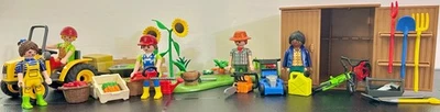 PLAYMOBIL Geobra Produce Farm w/ Equipment, Toolshed, 5 Farmer Figures, Produce - Image 1 of 4