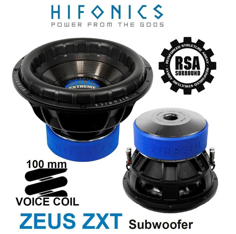HIFONICS ZEUS XTREME Woofer Subwoofer Bass Tiefton ZXT-12D2