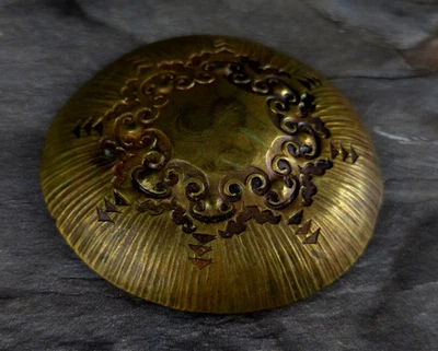 Gürtelschnalle Designer Messing Albert Kahlbrandt Hamburg ca. 1915 Handarbeit - Bild 1 von 4