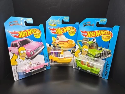 Hot Wheels The Simpsons Family Car & The Homer Matt Groening Beatles Submarine - Image 1 of 4
