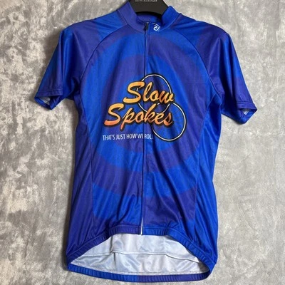 Camiseta de ciclismo Jakroo azul raios lentos That's Just How We Roll masculina M - Imagem 1 de 4