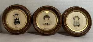 LITTLE AMERICANS, AMERICANA FOLK ART, Ichabod, Angelica, Mortimer VTG - Picture 1 of 15