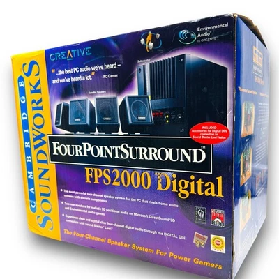NOS Cambridge Soundworks FPS2000 Digital Four Points Surround Creative Labs NIB - Image 1 of 4