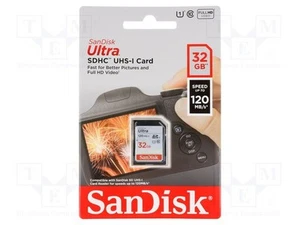Karta pamięci Ultra SDHC R: 120MB/s Klasa 10 UHS U1 32GB Z1C2 - Zdjęcie 1 z 1