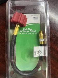 MEC 15" OAL High Flow Thermo Pigtail 1/4" Male Pipe Thread MER426H-15P - Bild 1 von 2