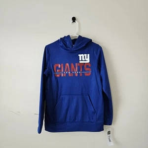 New York Giants Hoodie Sweatshirt Youth Large 12/14 NFL Team Apparel Blue Kids - Picture 1 of 11