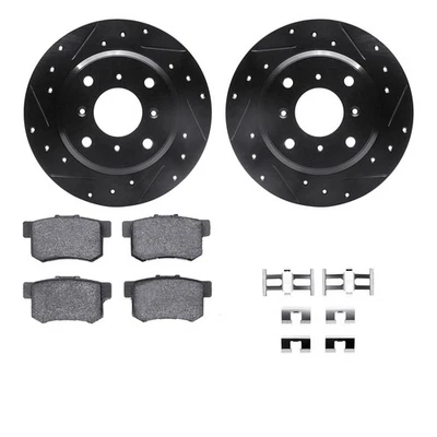 For Honda Prelude 92-96 Brake Kit eLINE Series Drilled & Slotted Rear Brake Kit Foto 1 de 4