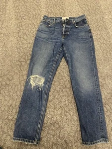 Everlane Jeans Womens 27 Blue The Original Cheeky Jean Medium/Dark Wash - Picture 1 of 7