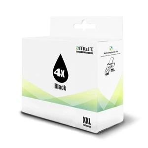4x MWT Eco Ink Black F R HP Officejet 7110-wide format - Zdjęcie 1 z 3
