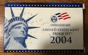 United States Mint 2004 Proof Set + 5 State Quarters (J318) - Picture 1 of 14