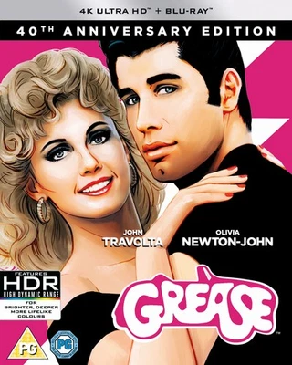 Grease Blu-ray (2018) John Travolta, Kleiser (DIR) cert PG 2 discs Amazing Value - Image 1 of 2