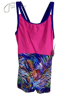 Motionwear Gimnasia Cami Arco Espalda Biketard, Rosa/Multi Talla M Niño (8-10) Nuevo Foto 1 de 3