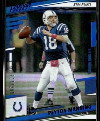 2022 Panini Prestige Xtra Points Blue Peyton Manning 237/299 Indianapolis Colts - Image 1 of 2