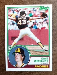 Tarjeta deportiva de béisbol vintage 1983 Topps Dave Dravecky MLB #384 San Diego Padres - Imagen 1 de 10