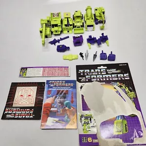 Devastator 1985 G1 Transformers Decepticon Constructicons Some Accessories, Card - Picture 1 of 24