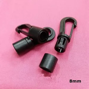 40 un. ganchos de extremo de cable de choque de conexión de ajuste rápido para cuerda elástica bungee de 8 mm - Imagen 1 de 8