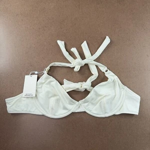 Monday Womens Size VV (14-16) Ivory Honolulu Underwire Bikini Swim Top NWT - Picture 1 of 7