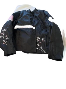 Revolution Gear Motorcycle Jacket Women’s SZ 2X  Black Pink Riding Biker EUC - Picture 1 of 5