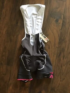 Primal Wear Womens LeTigra Helix Padded Bib Shorts Gray/White Sz XS LETIS65WO E1 - Picture 1 of 5