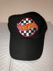 HOT WHEELS EMBROIDERED PATCH BLACK FLAT TOP CAP SPECIAL SALE PRICE - Picture 1 of 3