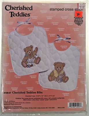 Janlynn 57 Cherished Teddies Bib Kit - Image 1 of 2