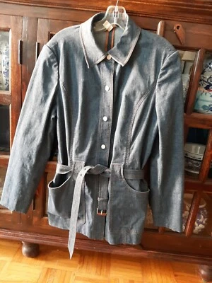 Chaqueta de mezclilla/jean elástica Nordstrom Studio 121 talla L Foto 1 de 4