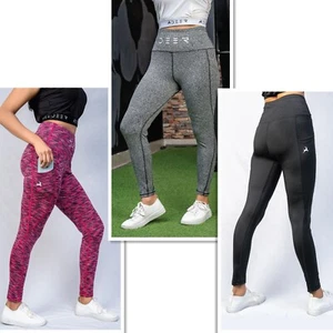 3 Pack Leggings with Pockets for Women Workout Yoga Pants- Exercise And Running - Picture 1 of 7