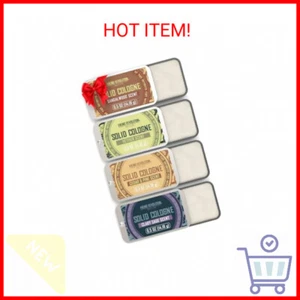 Viking Revolution 4 Pack Mens Solid Colognes Men 0.5 Oz - Men Solid Perfume with - Picture 1 of 2