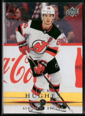 2023-24 Upper Deck #T-12 Jack Hughes 2008-09 Upper Deck Retro - Image 1 of 2