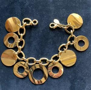 Gold Circle Bracelet by Joan Rivers - Picture 1 of 4