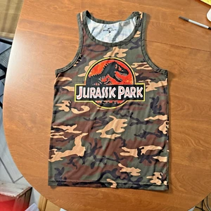 Universal Studios Jurassic Park Tank Top Universal Studios S Camouflage - Picture 1 of 6