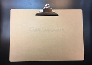 A3 Quality Wooden Clipboard Heavy Duty Waterproof Masonite Very Strong Clip - Picture 1 of 1