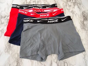 Nike Youth Boy's 3-Pack Boxer Briefs Underwear Essential Dri-FIT US Size L - Picture 1 of 8