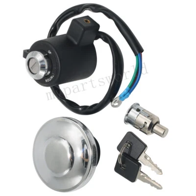 Juego de llaves de tapa de gas combustible interruptor de encendido para Harley Davidson XL883 SPORTSTER XL1200 Foto 1 de 4