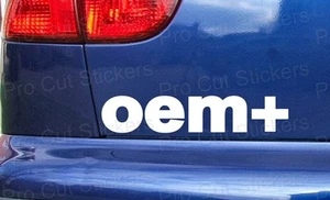 FABRICANTE DE EQUIPOS ORIGINALES + Calcomanías de pegatinas de parachoques de ventana de automóvil detalladas personalizadas JDM DUB escena ref:4 - Imagen 1 de 2