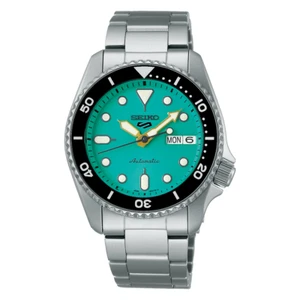 Seiko SRPK33 Stainless Steel 38 mm Vibrant Green Dial Day Date Auto Men's Watch - Picture 1 of 1