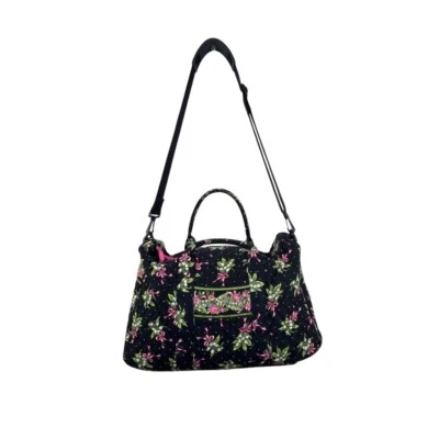 Bolso Cartera Vera Bradley Floral Acolchado Correa para el Hombro y Asas Fin de Semana Talla L Foto 1 de 4