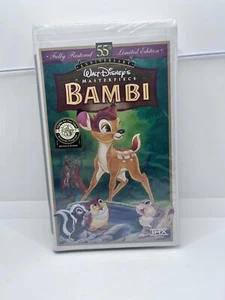 Bambi Walt Disney Masterpiece VHS 9505 55th Anniversary Limited Edition SEALED - Picture 1 of 8