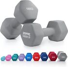 Core Balance Dumbbell Pair Hex Weight Neoprene Coated Cast 10kg, 2 x 10kg 