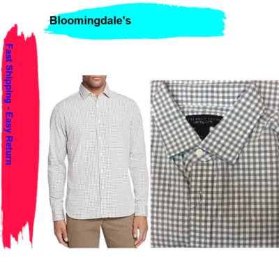 Camisa ajustada de manga larga con botones 2XL HUNTER para hombre. Foto 1 de 3