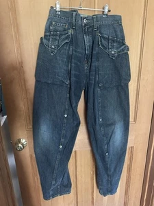 Michiko Koshino Jeans Vintage Japanese  Men's 32 Size Y Twisted Big Pockets - Picture 1 of 4