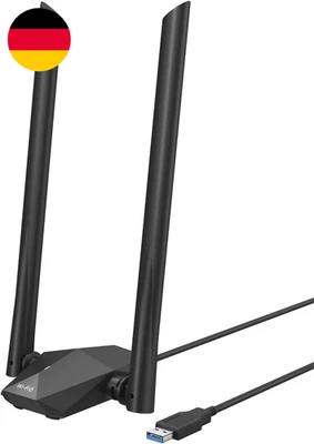 Brostrend AX1800 High Gain WLAN Stick Für PC, Wifi 6 Stick Hohe Reichweite, Dual