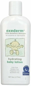 Exederm Hydrating Baby Lotion Ultra Sensitive Skincare Unscented 6 oz Pack of 3 - Picture 1 of 2