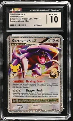 GARCHOMP C LV.X Celebrations Supreme Victors Holo #145 CGC 10 Pokemon - Image 1 of 2