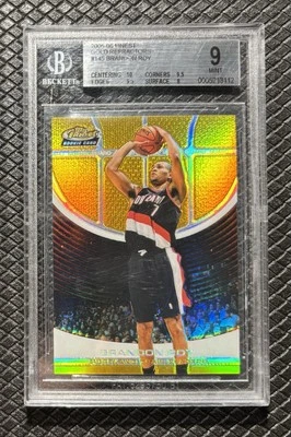 BRANDON ROY 2005-06 Topps Finest #145 Gold Refractor 07/59 Jersey 1/1 RC BGS 9 - Image 1 of 2