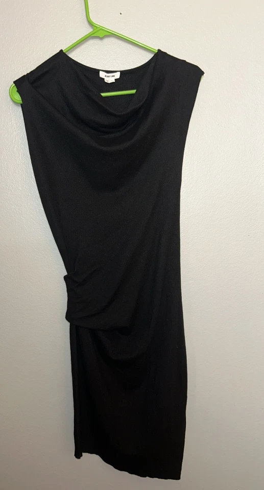Vestido Helmut Lang Asimétrico 100% Lana Mujer Pequeño Negro Minimalista, Vintage Foto 1 de 4