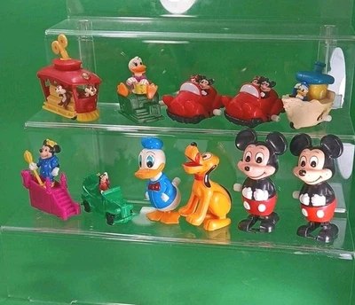 复古 批量 11 件 迪士尼 发条玩具 米老鼠 冥王星 唐纳德·高飞芯片和戴尔   — 第 1/4 张图片