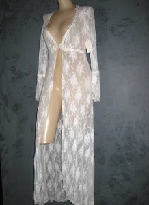 Claire Pettibone Bridal Couture Robe White All Lace Long Karin Enchanting S NeW - Picture 1 of 13